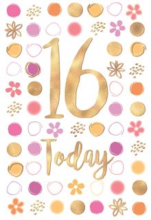 16th Female Greeting Cards MA100