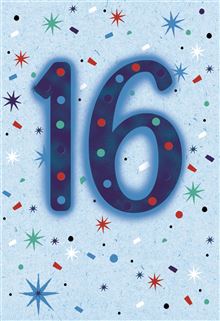 16th Male Greeting Cards MA101