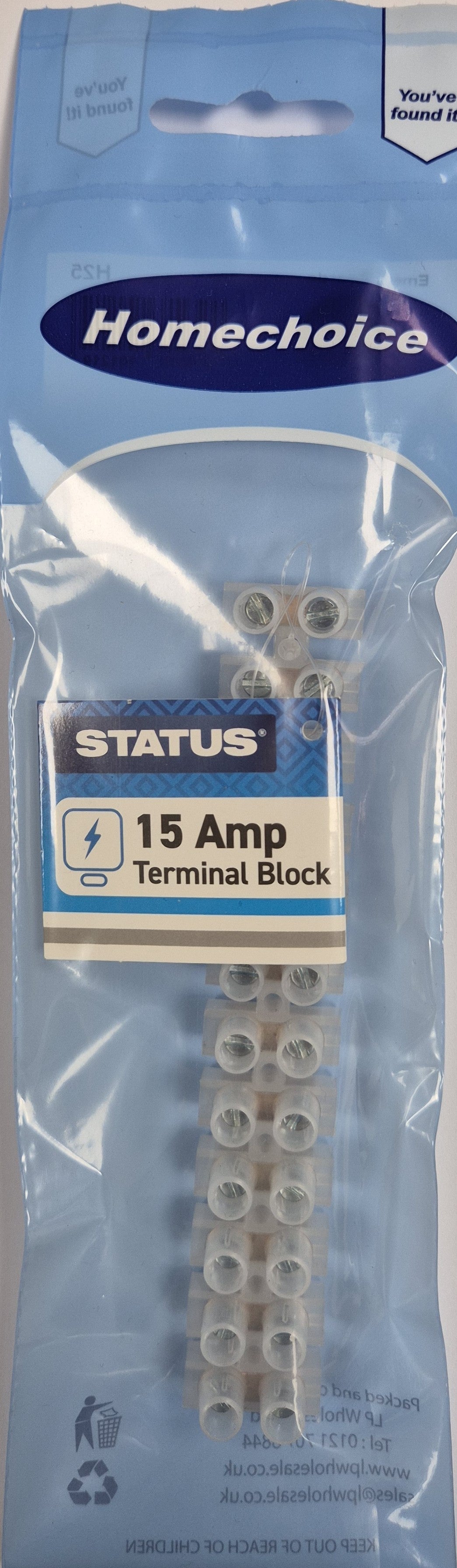 15 AMP CONNECTOR STRIP